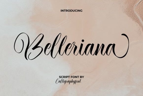 Belleriana Font for Web Design