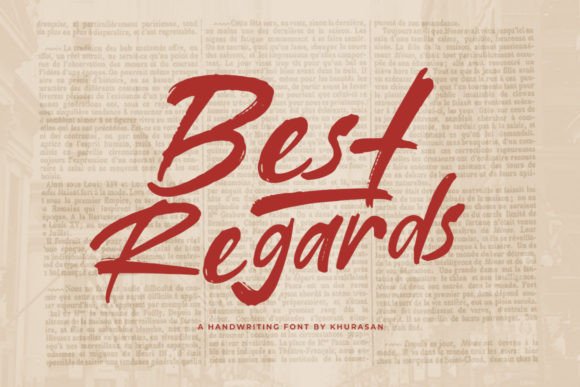 Best Regards Font for Web Design