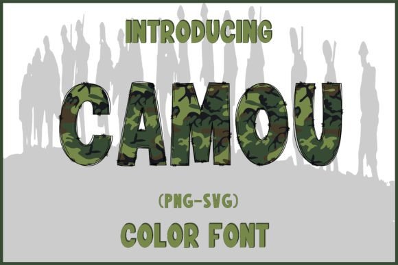 Camou Font for Bold Design