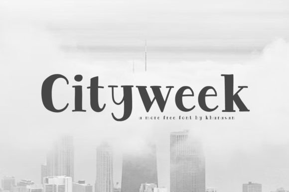 Cityweek: A Modern Serif Font for Crafters and Sellers