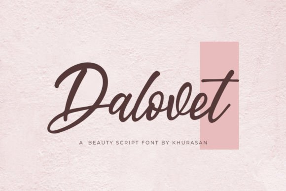 Dalovet: The Modern Script Font for Polished Branding