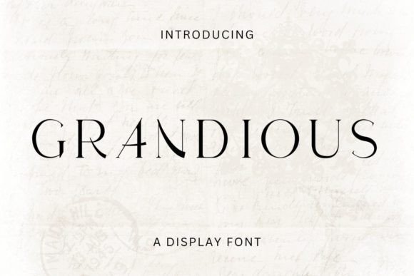 Elevate Your Shop with Grandious Serif Fonts