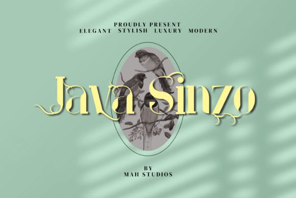 Java Sinzo: The Modern Serif Font for Bold Branding