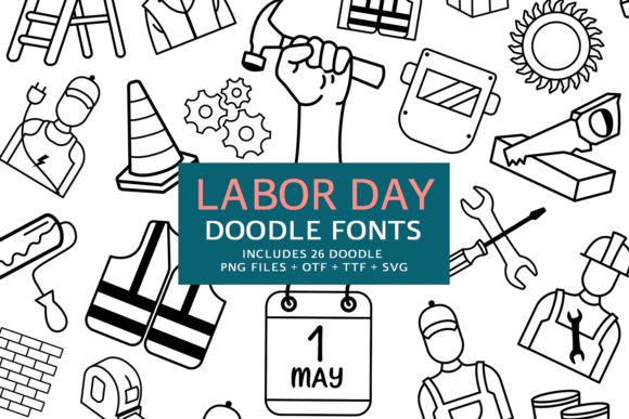 Labor Day Doodle Font Review