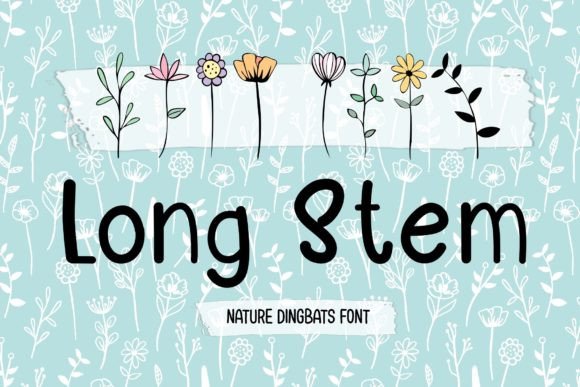 Long Stem: A Nature Dingbats Font for Digital Branding