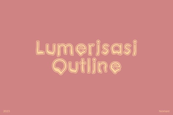 Lumerisasi Outline Font