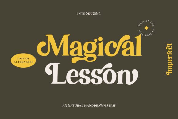 Magical Lesson Font for Elegant Branding