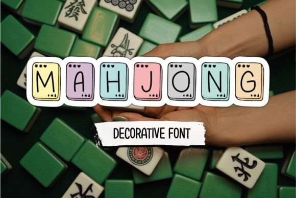 Mahjong Font for Stylish Design