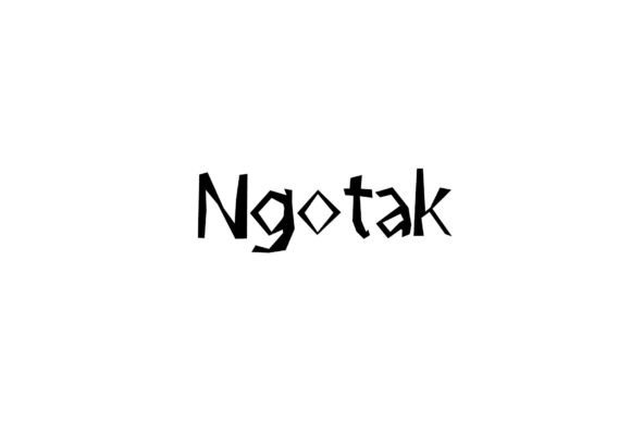 Ngotak Font for Creative Projects
