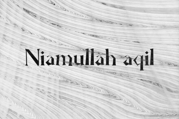 Niamullah Aqil Font for Business Branding