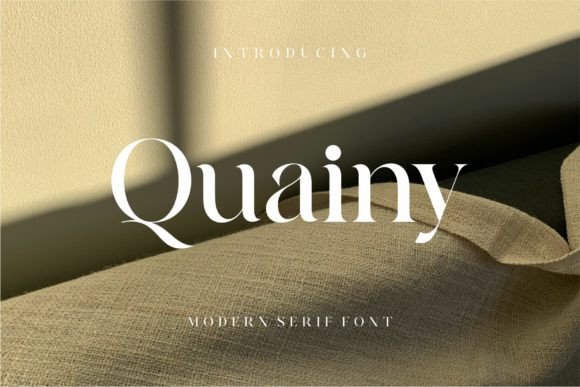 Quainy: A Serif Font for Elegant Branding