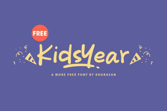 Reviewing Kids Year: A Handwritten Font for Modern Branding