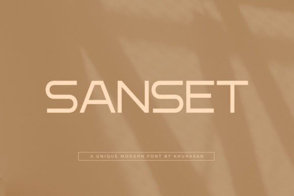 Sanset Font for Elegant Design