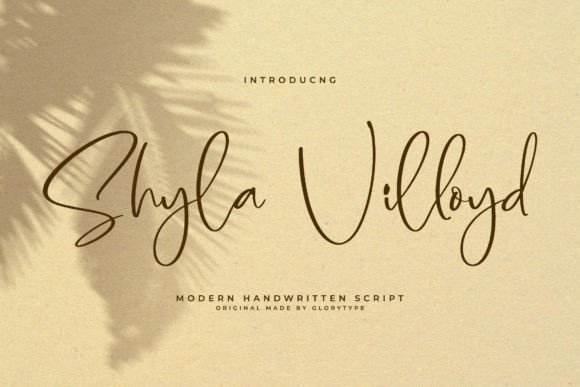 Shyla Villoyd Font for Web Design