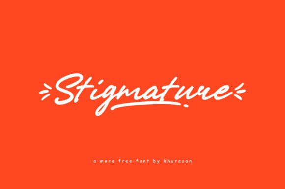 Stigmature: A Modern Cursive Font for Bold Campaigns