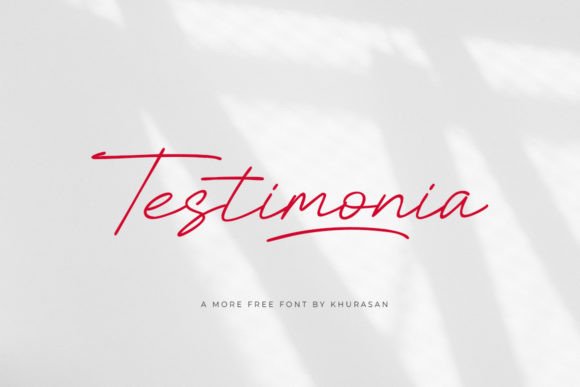 Testimonia: The Modern Script Font for Campaigns
