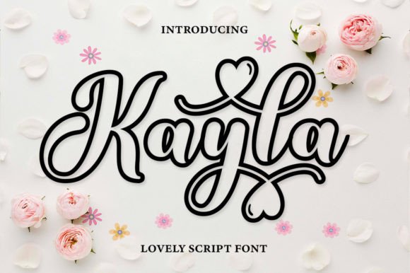 Using Kayla Outline Font for Warm Brand Identity